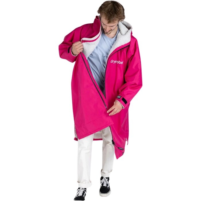 2024 Dryrobe Advance Cambiador De Manga Larga Robe V3 DALSV3 - Pink / Gris Claro